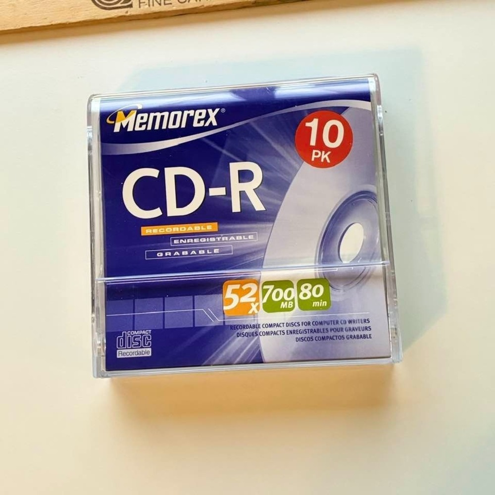 Memorex CD-R, 52x 700MB, 80 Min, 9 Pack Blank Cds - Music Photos 1 missing Stock